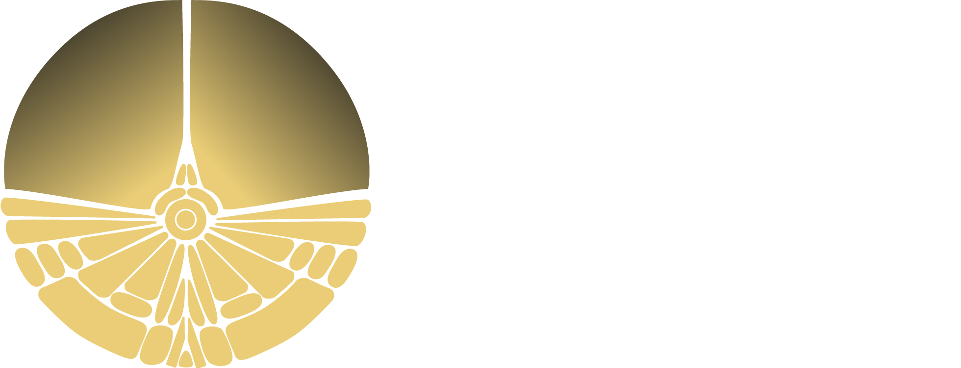 Logo dorado circular de Aurum Workspace